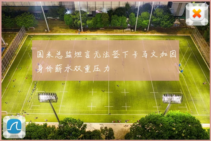 国米总监坦言无法签下卡马文加因身价薪水双重压力