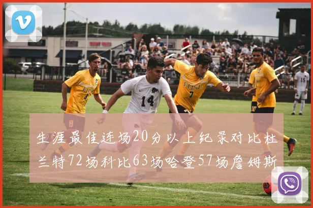 生涯最佳连场20分以上纪录对比杜兰特72场科比63场哈登57场詹姆斯49场